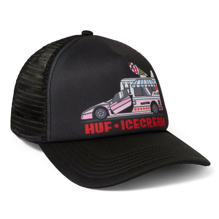 楽天市場】HUF Ice Cream Fast Serve Trucker Hat Cap Black キャップ 
