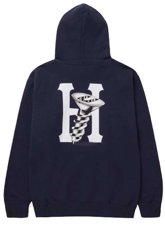 HUF Hardware Pullover Hoodie Navy XL パーカー 送料無料 チープ
