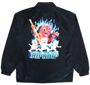 Ripndip Hades Coaches Jacket Black M �R�[�`�W���P�b�g ��������