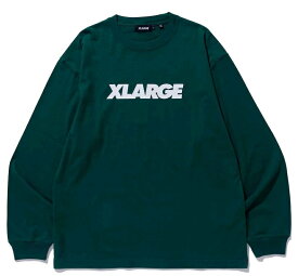 X-Large Standard Logo L/S T-Shirt Green M Tシャツ 送料無料