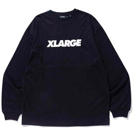 X-Large Standard Logo L/S T-Shirt Black M Tシャツ 送料無料