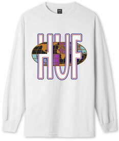 HUF Quake Usa L/S T-Shirt White S Tシャツ 送料無料