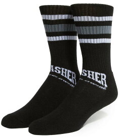 HUF Thrasher Center Field Socks Black 靴下 ソックス 送料無料