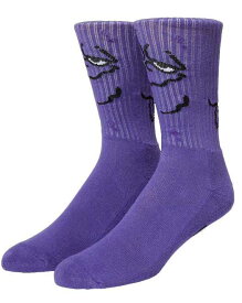 HUF Green Nuggets Crew Socks Purple 靴下 ソックス 送料無料