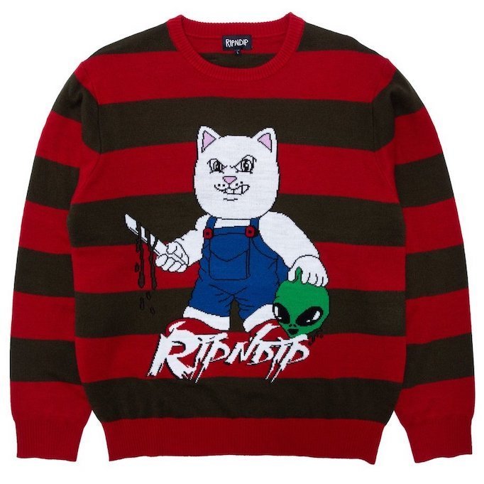 Ripndip Childs Play Knit Sweater XL Olive 完璧 カタログギフトも 送料無料 Red セーター