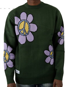 Butter Goods Flowers Knit Sweater Sage XL �Z�[�^�[ ��������