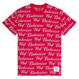 HUF Budweiser Knit T-Shirt Red S Tシャツ 送料無料