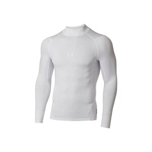 アンダーアーマー UAコールドギアアーマー コンプレッション ロングスリーブ モックネック シャツ 1375374 WHT