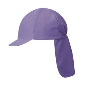フットマーク　体操帽子　日よけ(フラップ付)　スクラムプラス　101229　12　ムラサキ　たれ付帽子　熱中症対策　予防　紫外線対策