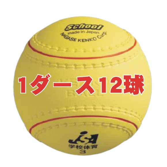 体育の授業に最適 柔らかいボール ナガセケンコー 学校体育ソフトボール検定3号 1ダース KS12-PUR-1D 売り出し 出荷