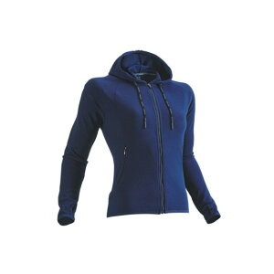 wundou ウィメンズフィットネスパーカー P3220 長袖 大人用 無地 軽量 薄手 吸汗速乾 レディース Women 無地 ドライ ウンドウ ネイビー
