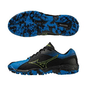 ミズノ ユニセックス ハンドボールシューズ ウエーブガイア3 X1GD1850 05 ブラック×イエロー×ブルー 2E相当