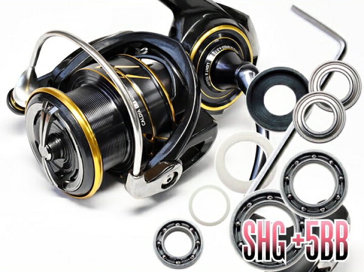 楽天市場 ダイワ 21カルディア Fc Lt1000番 4000番用 Max11bb フルベアリングチューニングキット Shgプレミアムベアリング リールチューニング専門店hedgehog