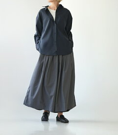 KELEN ワイドフレアパンツ タックデザイン ウエストゴム入 キュロット チャコール グレー CHARCOAL レディース ケレン tuck design flare pants【送料無料】