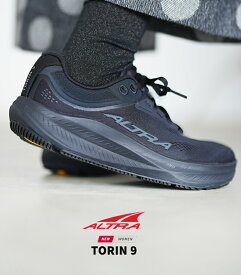 ALTRA アルトラ TORIN9 トーリン9 FOOT-SHAPED PERFORMANCE FOOTWEARレディース スニーカー ゼロドロップ フットシェイプ BLACK/BLACK/CASTLEROCK ブラック AL0A85UH72C【送料無料】