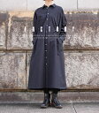 FACTORY スミクロロングワンピース シャツワンピース 2way 綿近江晒 ワンピース ファクトリー d-02【送料無料】