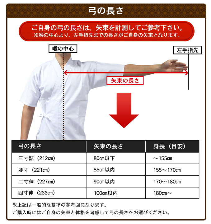 楽天市場】平安弓具オリジナル グラスファイバー弓 「与一」 並寸 