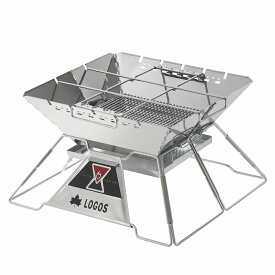 ロゴス LOGOS the ピラミッドTAKIBI XL 焚き火台 焚き火 たき火 テーブル ステンレス スチール セット 料理 焼肉 ゴトク付き 五徳 串焼きプレート 大型 大きい 収納ケース 収納バッグ付き カスタム