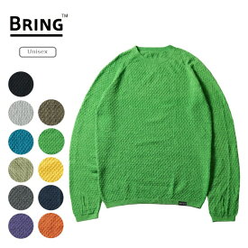 ブリング BRING ワンダーウェア シームレスクルーネック ユニセックス WUNDERWEAR Seamless Crewneck 登山 長袖 保温 ベースレイヤー ミドルレイヤー BW0502