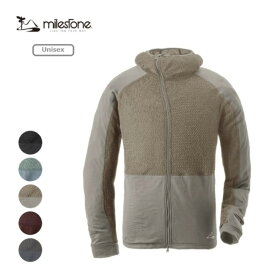 マイルストーン milestone クラウド フーディー Cloud Hoody トレッキング トレイルランニング アクティブインサレーション 軽量 防寒 通気性 保温性 ウェア ジッパー パーカー ジャンパー 羽織り バラクラバ フリース 無地 おしゃれ シンプル メンズ レディース MSRH-002