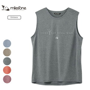 �}�C���X�g�[�� milestone �h�D�[�o�b�v �X���[�u���X T�V���c ���j�Z�b�N�X Doo-Bop Sleeveless T-Shirt �A�E�g�h�A �g���C�������j���O �o�R ���� MST-015