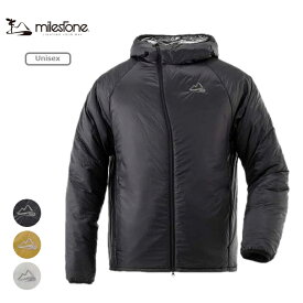 マイルストーン milestone ヒートウェイブチタニウムフーディ Heatwave Titanium Hoody ユニセックス インサレーション フーディ 防寒 防寒着 軽量 防寒性 透湿性 耐久 耐久性 コンパクト ポケッタブル ロゴ シンプル おしゃれ デザイン ブランド MSRH-004
