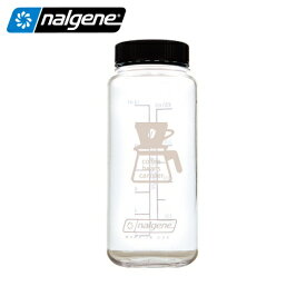 ナルゲン NALGENE コーヒービーンズキャニスター 150g（0.5L）クリアブラック（ホワイトプリント）容器 アウトドア キャンプ