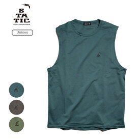 スタティック STATIC ハイブ スリーブレス シャツ ユニセックス HIVE SLEEVELESS SHIRTS ノースリーブ タンクトップ 化繊 35220