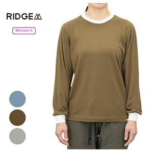 bW}EeMA RIDGE MOUNTAIN GEAR AChmeB[OX[u EBY Unwind Merino Tee Long Sleeve Ws mE[
