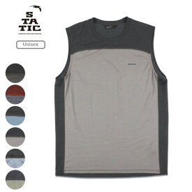 スタティック STATIC コードウール スリーブレス ユニセックス CHORD WOOL SLEEVELESS ノースリーブ タンクトップ ウール 105201