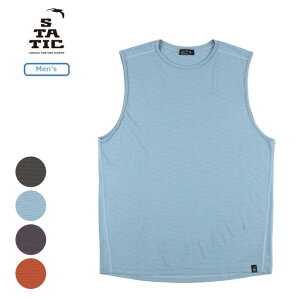 �X�^�e�B�b�N STATIC �I�[�� �G���x�[�V���� �X���[�u���X �����Y ALL ELEVATION SLEEVELESS M's �m�[�X���[�u �^���N�g�b�v �x�[�X���C���[ �A�E�g�h�A 35211