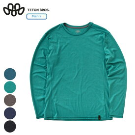 ＼スーパーセール限定10％OFF！／ ティートンブロス Teton Bros. アクシオライトロングスリーブ Axio Lite L/S ウール混 吸水拡散 ストレッチ 抗菌消臭 抗ピリング TB261-250