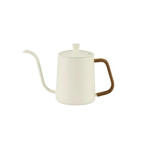 コーヒードリップポット 600ml ステンレス製 細口ケトル 直火対応 蓋付き ドリップケトル ハンドドリップ用 コーヒーやかん アウトドア キャンプ用品 ブラック/シルバー