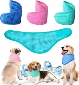 犬 クールネック 小型犬 クールリング 犬用冷感バンダナ 首 ひんやりグッズ ペット クールタオル 冷感タオル 軽量 暑さ対策小型/中型/大型犬 ネッククーラー 猫用 冷却スカーフ 熱中症対策 屋外 室内 お散歩 冷え首輪 ペット用品