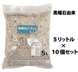 【送料無料！】黒曜石 パーライト 約5L × 10個セット（計50リットル）[g5]【クーポン配布店舗】