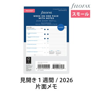 FILOFAX VXe蒠 tB 2026N X[yJ1TԁЖʃz_CA[ t@Ct@bNX