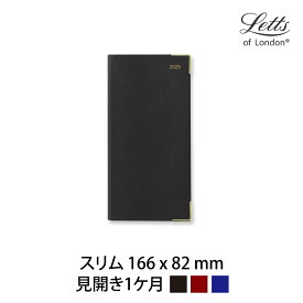 Letts Diary 手帳 2025年 クラシック 見開き1ヶ月 スリム C12S レッツ Classic