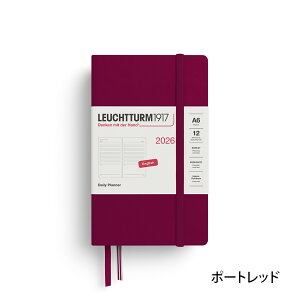 ロイヒトトゥルム 1917 手帳 2026年 デイリー ポケット (A6) プランナー【1日1ページ 1月始まり ハードカバー LEUCHTTURM1917 スケジュール帳 ダイアリー シンプル おしゃれ 国内正規代理店】