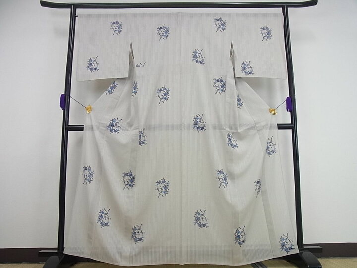 楽天市場】平和屋本店□希少 夏物 城間栄順 本場琉球紅型 小紋 紗 花  