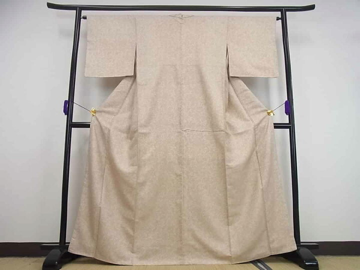 楽天市場】□平和屋□紋屋井関 御寮織 お召 色無地 白茶 桐竹鳳凰地紋  