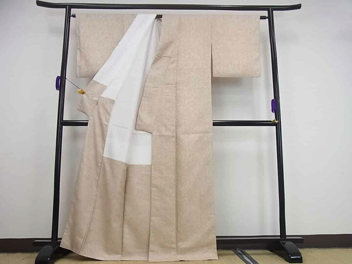 楽天市場】□平和屋□紋屋井関 御寮織 お召 色無地 白茶 桐竹鳳凰地紋  