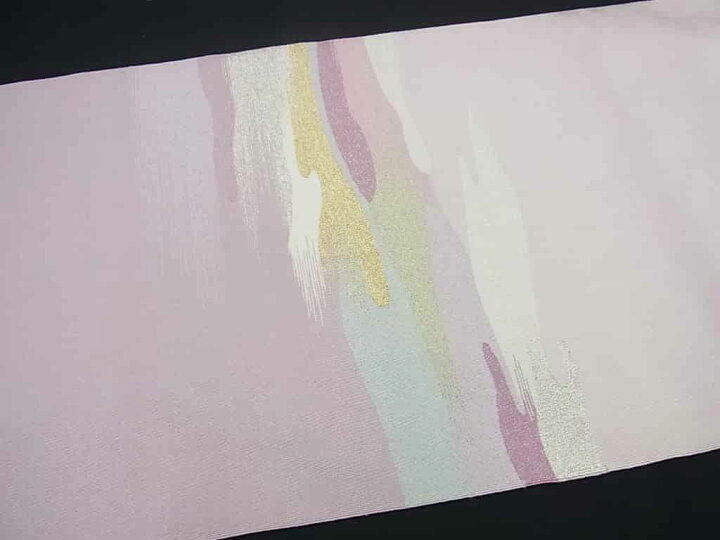 楽天市場】□平和屋□西陣 小川英謹製 爪掻き本綴れ 八寸名古屋帯 金  