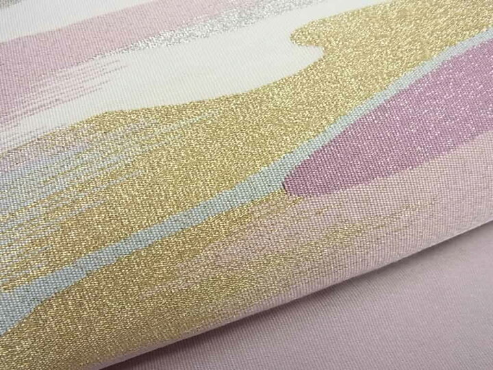 楽天市場】□平和屋□西陣 小川英謹製 爪掻き本綴れ 八寸名古屋帯 金  