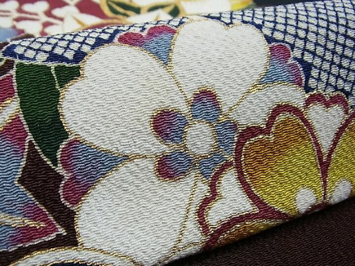 楽天市場】平和屋1□超希少 東京友禅 久呂田明功 つけ帯 立波花文 金彩  