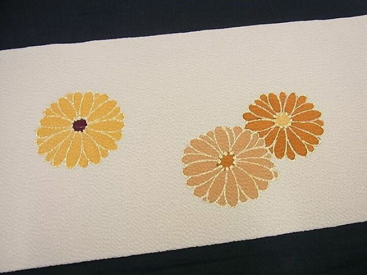 楽天市場】平和屋1□極上 銀座 志ま亀 九寸名古屋帯 枝菊 金彩 鬼しぼ  