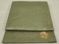 平和屋着物◎六通柄袋帯 立波花蝶丸文 金糸 正絹 逸品 AABL9838ou