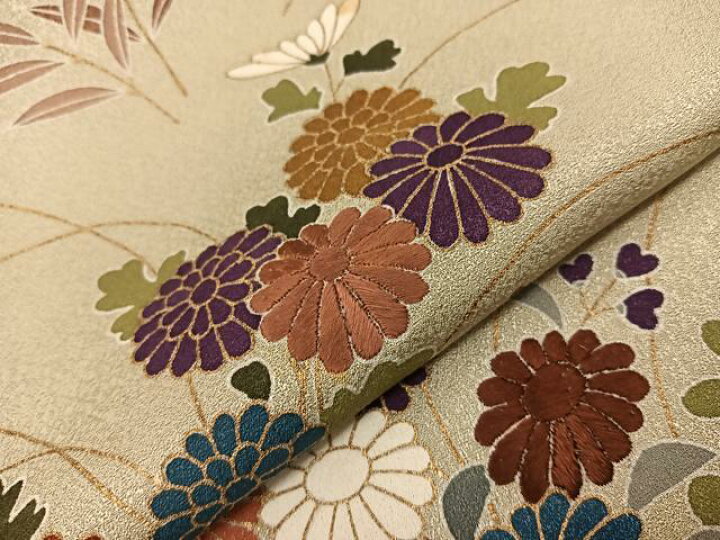 楽天市場】平和屋着物□訪問着 刺繍 籬草花文 金彩 正絹 逸品  