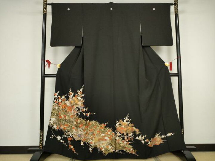 楽天市場】平和屋着物□豪華黒留袖 駒刺繍 籬花文 金彩 正絹 逸品 