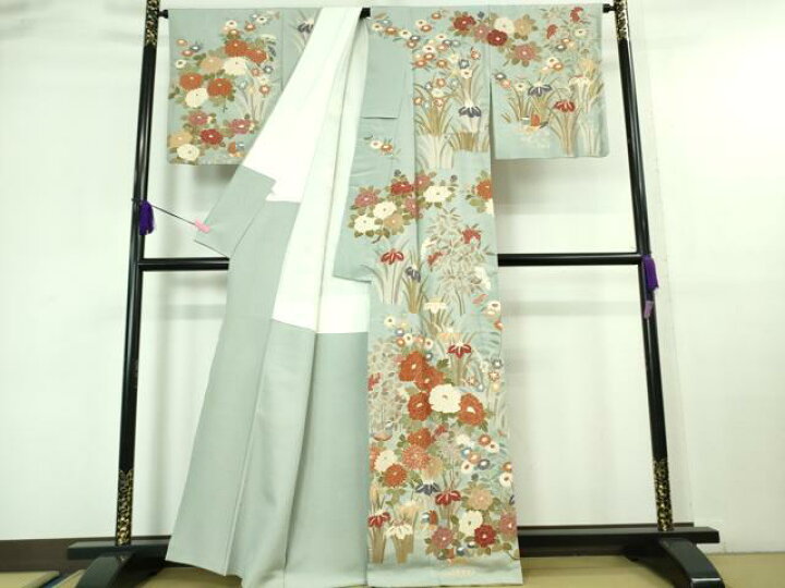 平和屋本店□極上 中国三大刺繍 スワトウ相良刺繍 総刺繍 訪問着 水辺  