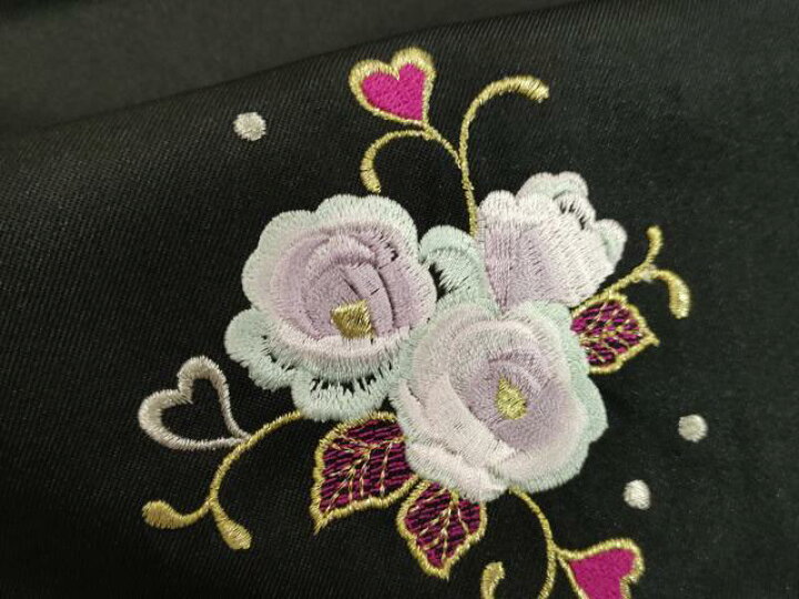 楽天市場】平和屋着物○女性 行灯袴 総刺繍 草花文 黒色 金銀糸 卒業式  